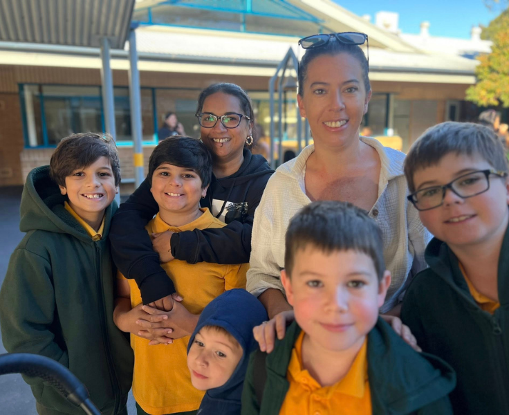 Image of mothers and children at mother's day celebrations